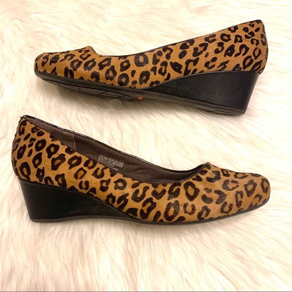 Rockport Shoes - Rockport Total Motion leopard calf hair wedges 9.5